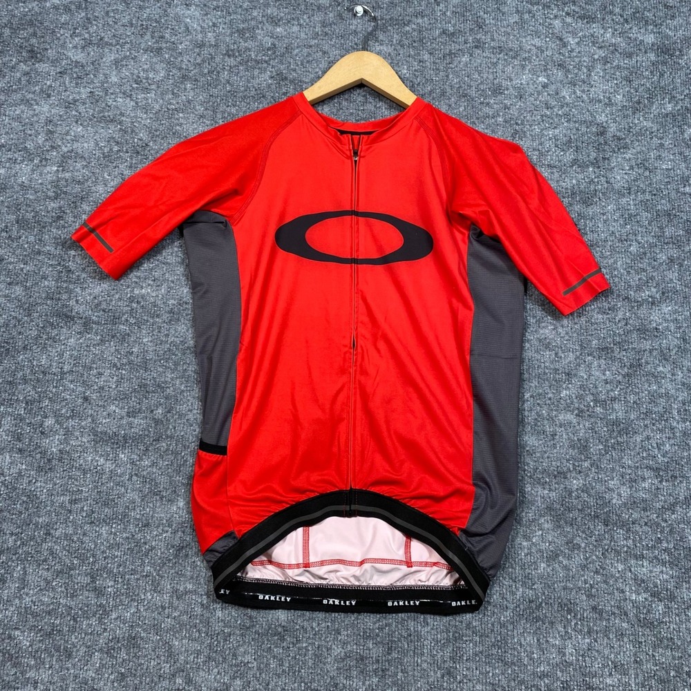 Oakley Icon Jersey 2.0 Mens XS High Risk Red Cycling Bike Jersey FOA400596 NEW